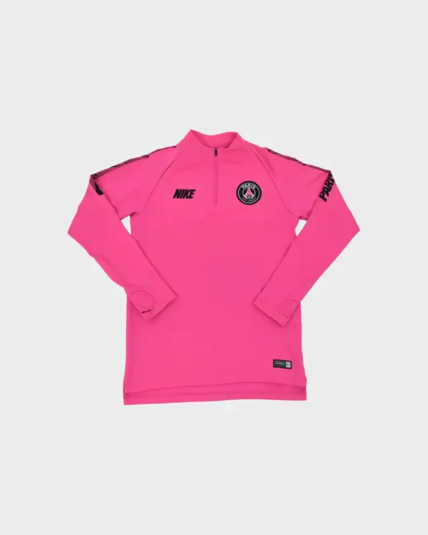 Camisola Nike Paris Saint-Germain 2018-19 com fecho 1/4 (s)