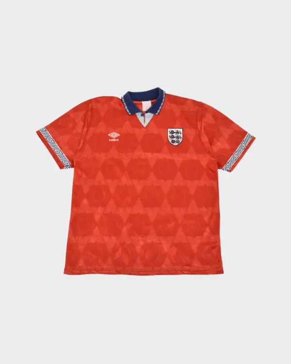 Camisola de Inglaterra fora 1990-93 (L)