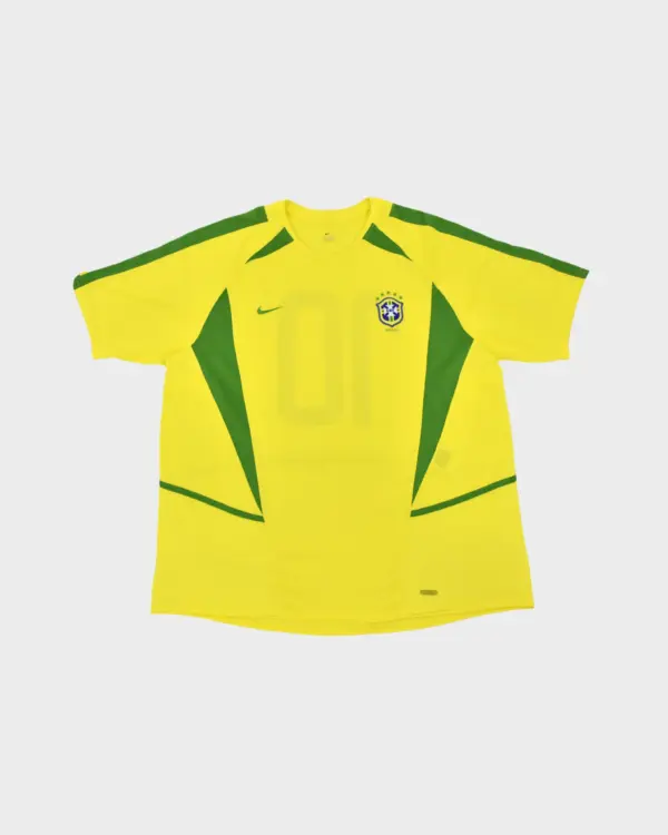 Camisola Brasil 2002-04 #10 (XL)