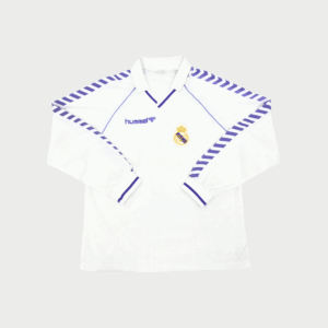 Camisola de manga comprida do Real Madrid 1986-88 (l)