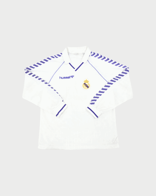 Camisola de manga comprida do Real Madrid 1986-88 (l)