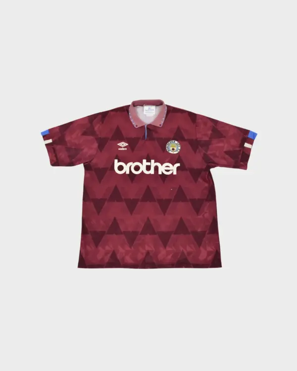 Camisola de fora do Manchester City 1990-92 (XL)
