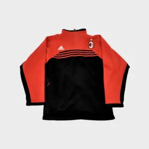 1998-00 AC Milan Adidas camisola com fecho de 1/4 (m)
