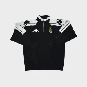 1998-99 juventus kappa sweatshirt com fecho de correr de 1/4 (m)