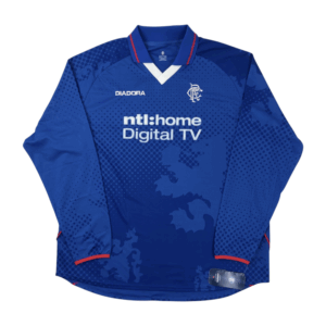 2002-03 Rangers Home L/S Shirt (XXL)