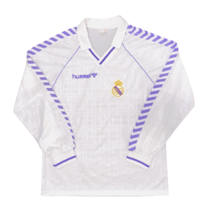 1986-88 Real Madrid Home L/S Shirt (L)