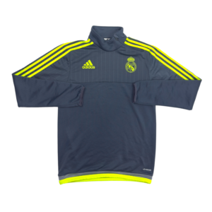 2015-2016 Real Madrid Adidas 1/4 Zip Drill Top (S)