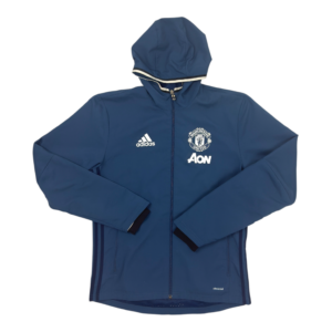2016-2017 Manchester United Adidas Hooded Track Jacket (S)