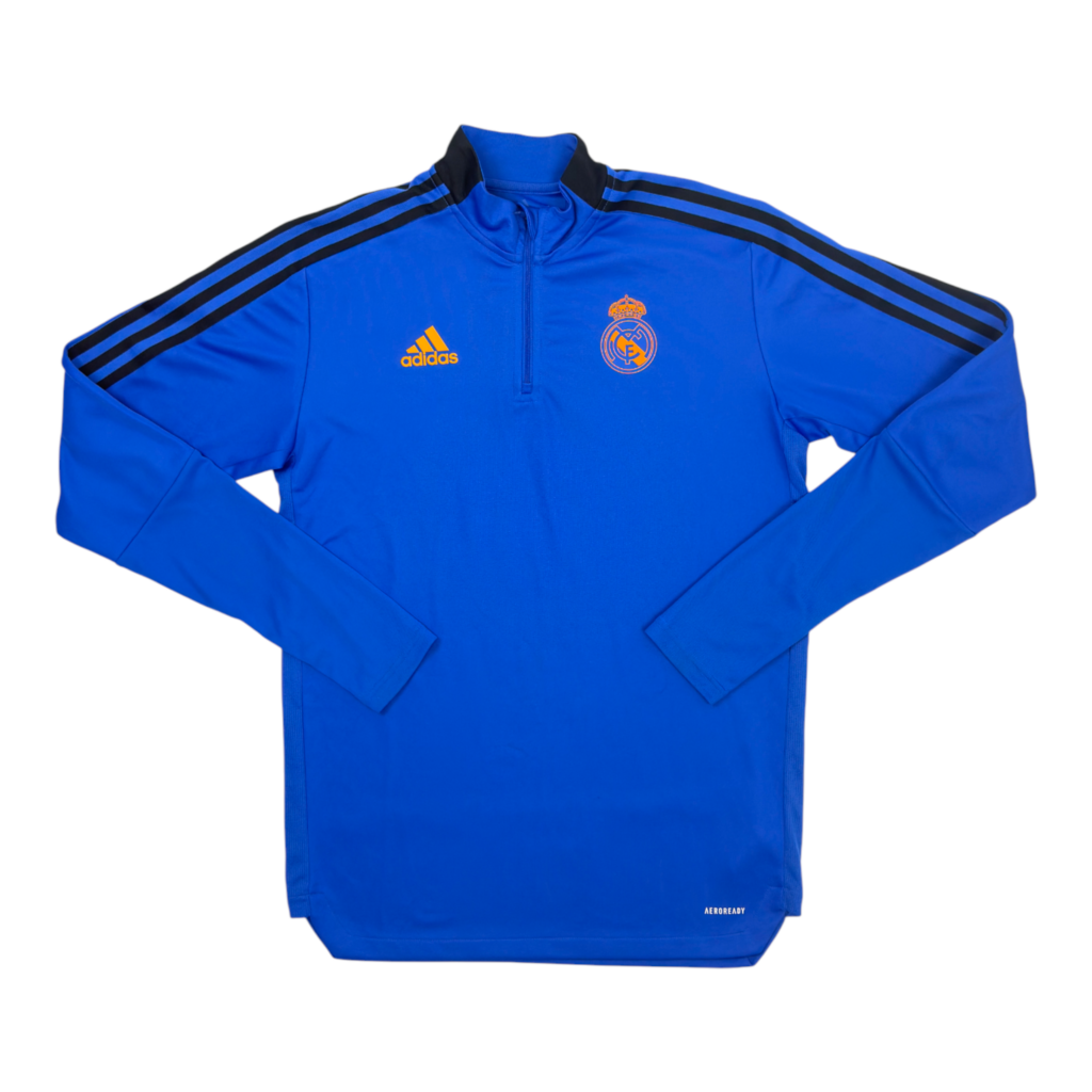2021-22 Real Madrid adidas 14 Zip Training Top