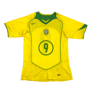 2004-2006 Vintage Brazil Home Jersey Ronaldo #9 (S)