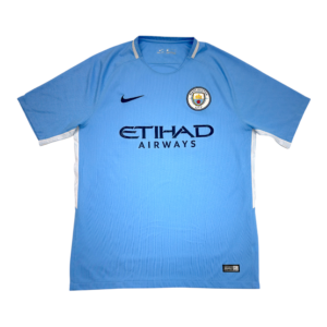 2017-2018 Manchester City Home Jersey (L)