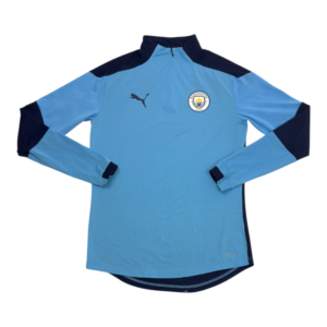 2020-2021 Manchester City Puma 1/4 Zip Drill Top (S)