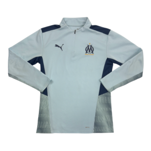 2021-2022 Olympique Marseille 1/4 Zip Training Top (S)