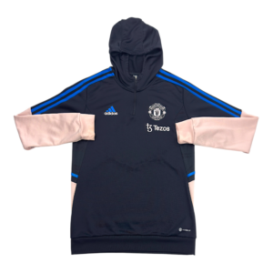 2022-2023 Manchester United Adidas 1/4 Zip Hooded Training Top (M)