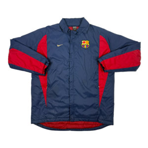 2002-2003 Vintage Barcelona Nike Hooded Rain Jacket (L)
