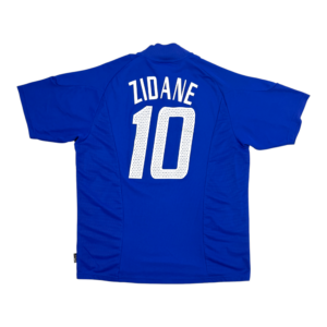 2002-2004 Vintage France Home Jersey Zidane #10 (L)