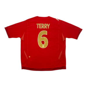 2006-2008 Vintage England Away Jersey Terry #6 (XXL)