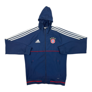 2017-2018 Bayern Munich Adidas Hooded Track Jacket (M)