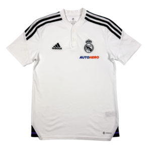 2021-2022 Real Madrid Adidas Basketball Polo Jersey (XS)
