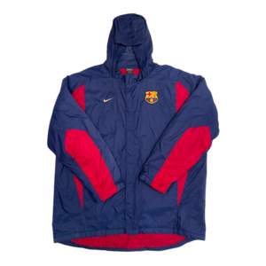 2002-2003 Vintage Barcelona Nike Hooded Rain Jacket (XXL)