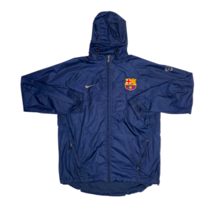 2002-2003 Vintage Barcelona Nike Hooded Rain Jacket (M)