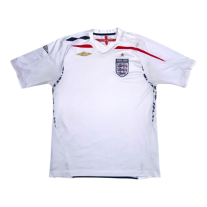 2007-2009 England Home Jersey (L)