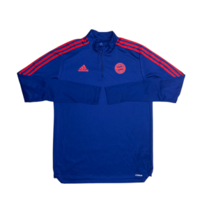 2021-2022 Bayern Munich Adidas 1/4 Zip Drill Top (L)