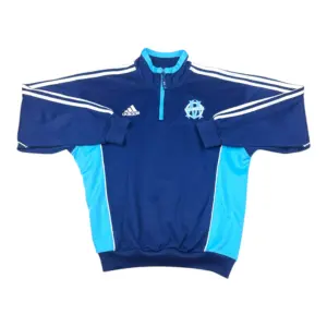 1999-2000 Vintage Olympique Marseille Adidas 1/4 Zip Training Top (M)