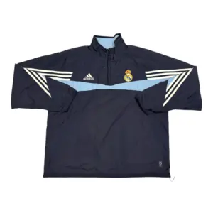 2003-2004 Vintage Real Madrid Adidas 1/4 Zip Drill Top (XL)