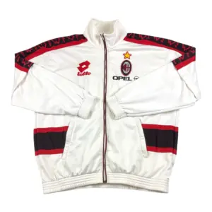 1995-1996 Vintage AC Milan Lotto Track Jacket (XXL)
