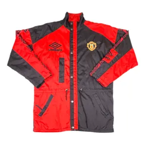 1995-1997 Vintage Manchester United Umbro Padded Bench Coat (M)