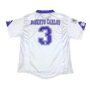 1997-1998 Vintage Real Madrid Home Jersey Roberto Carlos #3 (M)