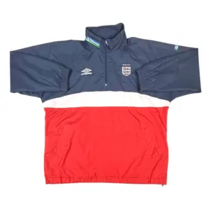 2000-2002 Vintage England Umbro 1/4 Zip Rain Jacket (S)