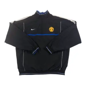 2002-2003 Vintage Manchester United Nike Reversible 1/4 Zip Drill Top (XL)