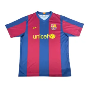 2007-2008 Barcelona Basic Home Jersey (L)